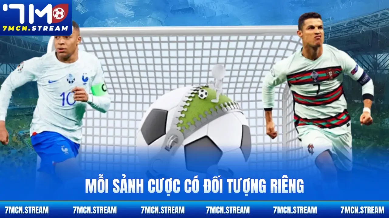 Mỗi sảnh cược có đối tượng riêng